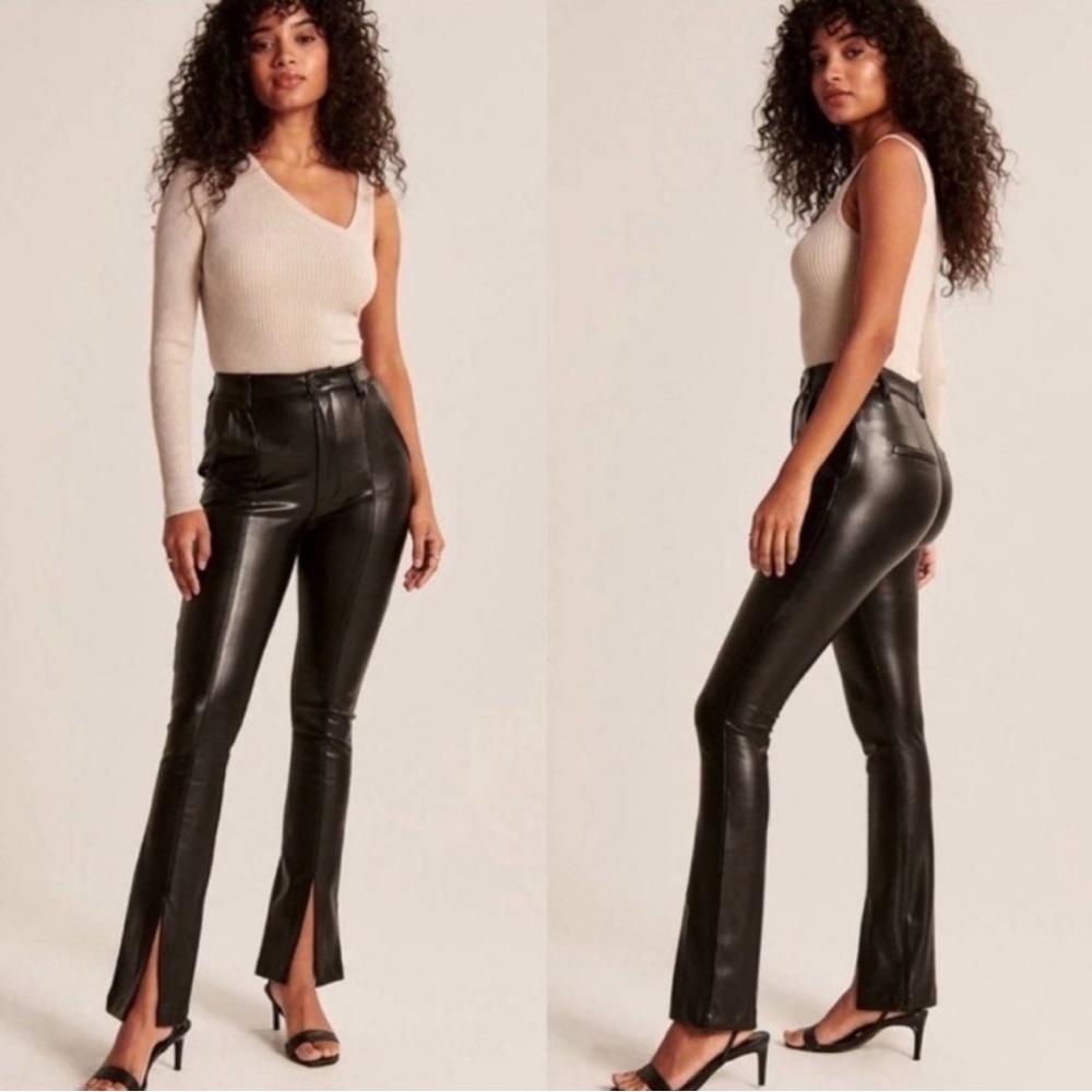Abercrombie and Fitch: The Skinny Ultra High Rise faux leather pants